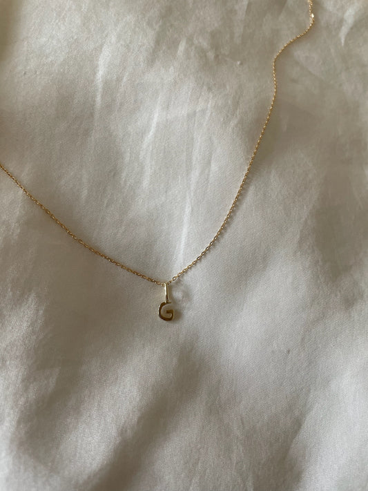 Petite letter necklace