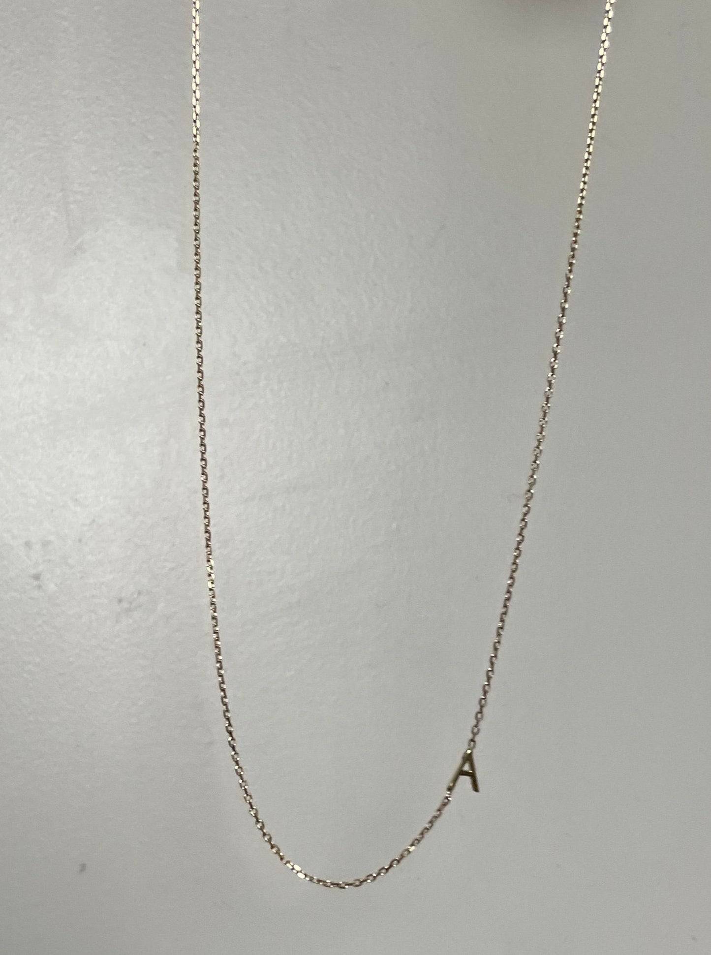 Petite letter necklace